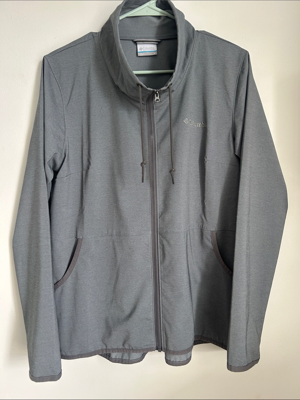 Columbia Gray Lightweight Full-Zip Shirt Jacket
